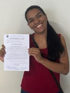 Ganhadora do 1º lugar do concurso
